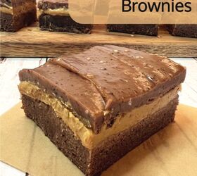 layered peanut butter brownies