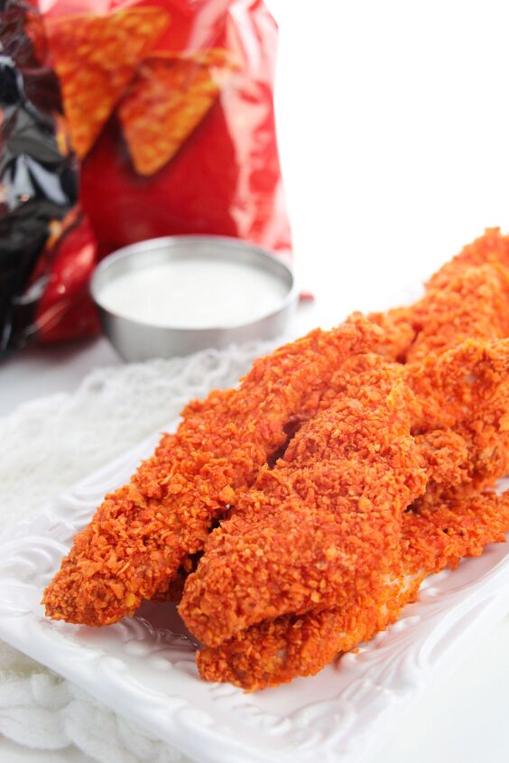 doritos crusted chicken tenders, Dorito chicken tenders