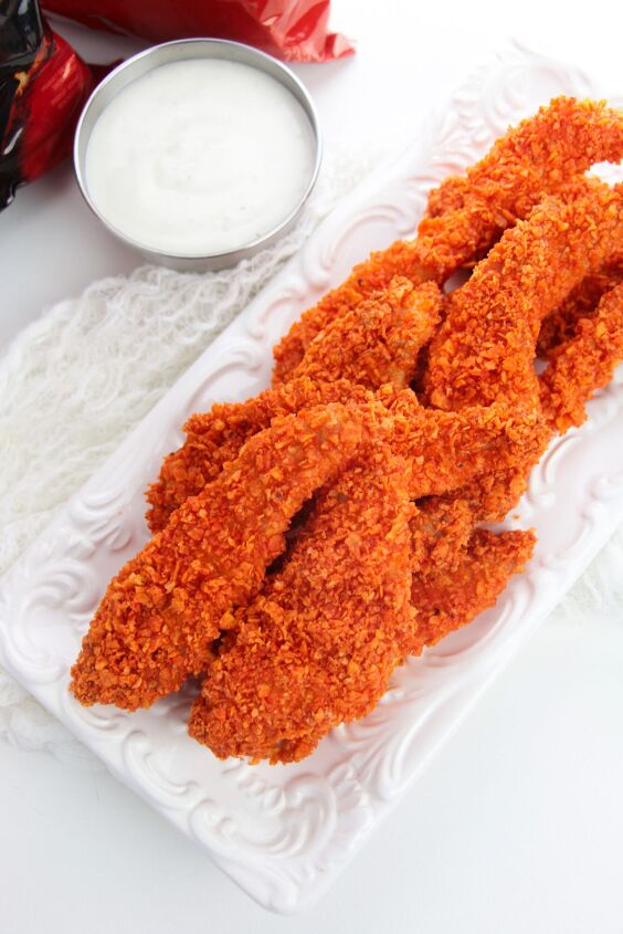 doritos crusted chicken tenders, dorito chicken tenders