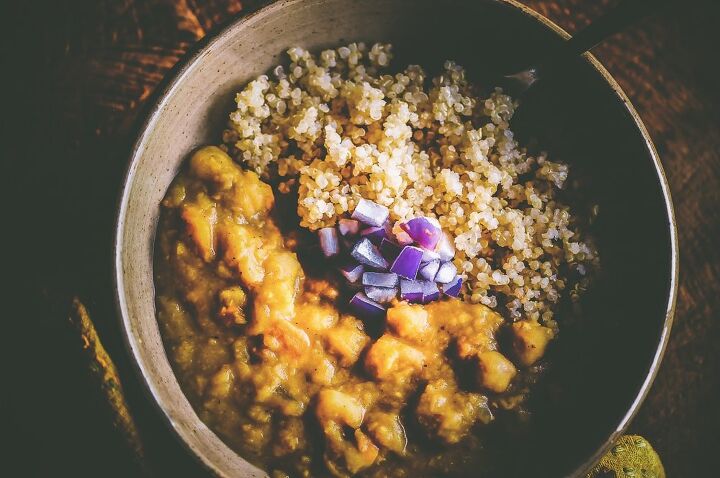 instant pot lentil chickpea curry, This super creamy filling and healthy pressure cooker curry dish is made with chickpeas red lentils a tasty blend of Indian spices and a splash of lemon juice It makes for some easy and delicious gluten free vegan comfort food instantpotcurry lemoncurry pressurecookercurry lentilcurry chickpeacurry instantpot indianinstantpot vegancurry