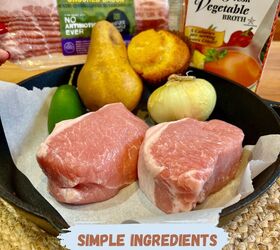 easy air fryer stuffed pork chops, Simple Ingredients