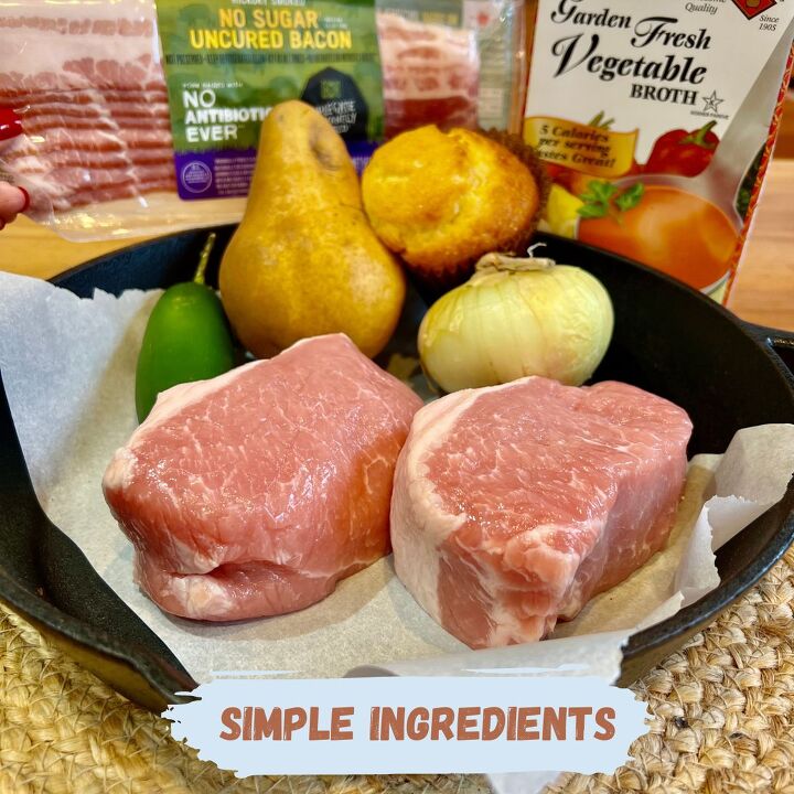 easy air fryer stuffed pork chops, Simple Ingredients