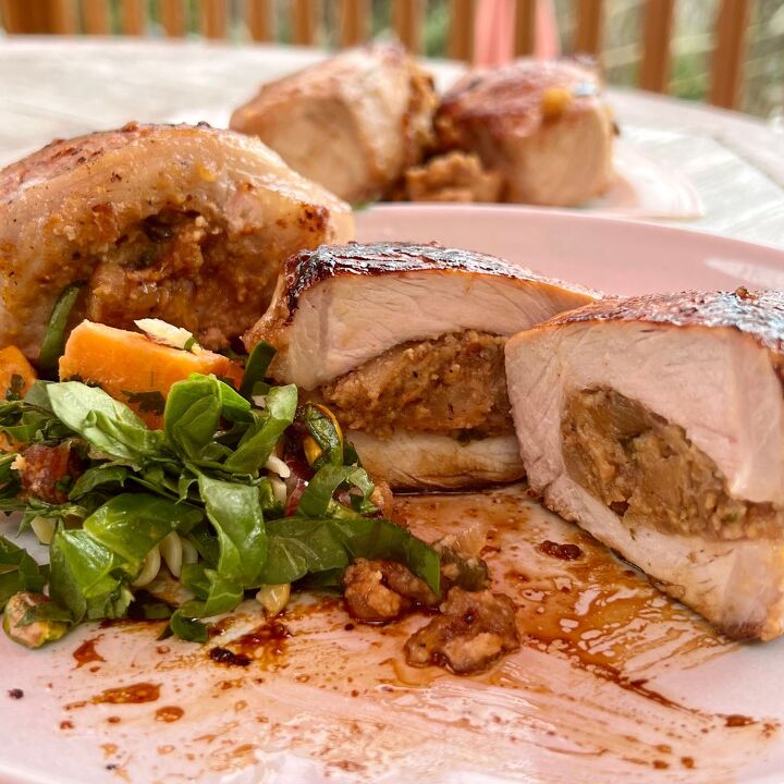 easy air fryer stuffed pork chops, Easy Air Fryer Dinner