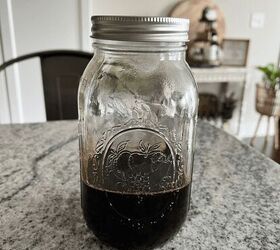 This is what one batch made I doubled the next one to fill up the mason jars