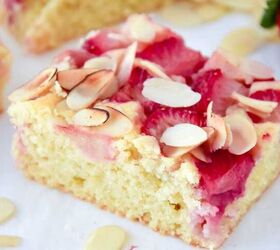 Strawberry Almond Cake Bars