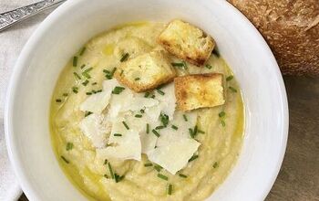 Creamy Cauliflower Soup With Basil Olive Oil
