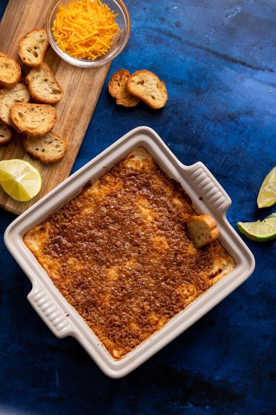 easy mild jalapeo popper dip, Don t forget to broil the dip to give it that crispy finish on top