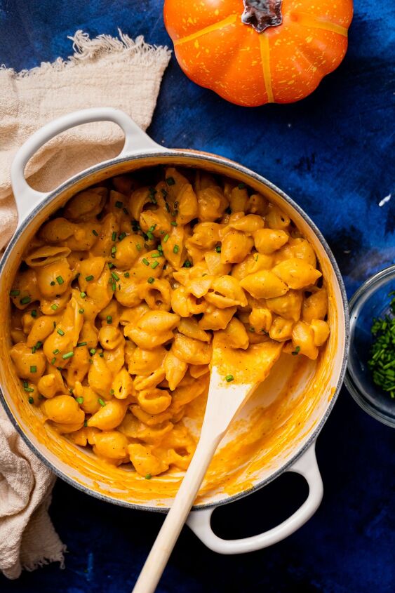 creamy pumpkin mac n cheese, Looking to make this recipe a full dish Try adding grilled chicken or chorizo to it