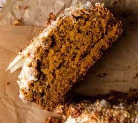 gluten free pumpkin bread with cream cheese frosting, Just look at that fluffy moist interior