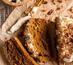 gluten free pumpkin bread with cream cheese frosting, This sweet treat is the perfect recipe to make for Halloween or Thanksgiving