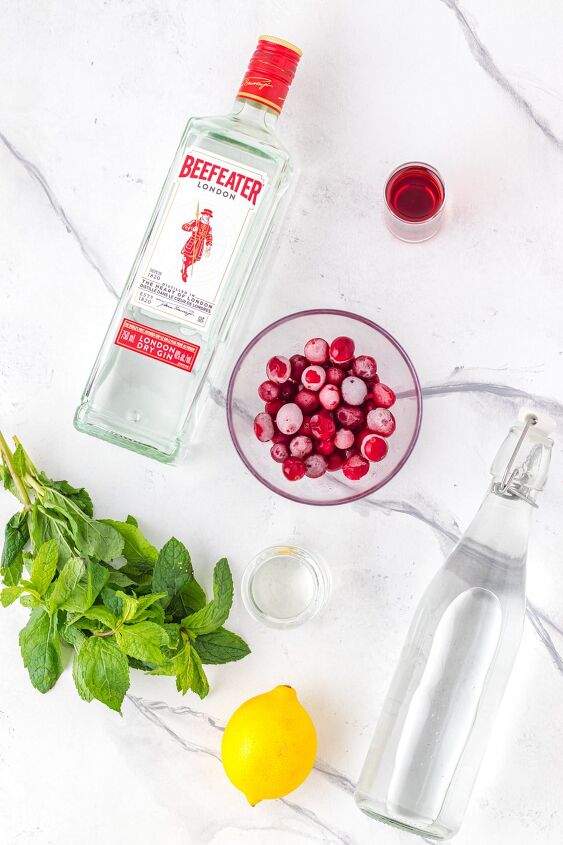 cranberry gin cocktail, Ingredients for cranberry cocktail