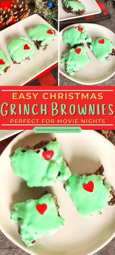 easy and fun grinch brownies recipe for the holidays, Bake up this fun Grinch brownies recipe for your next holiday movie night Here is how to make them for your family