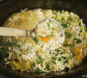 slow cooker chicken noodle less soup, Chicken Noodle less Soup