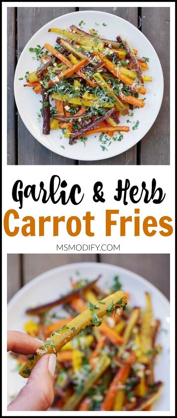 garlic and herb carrot fries, Garlic Herb Carrot Fries