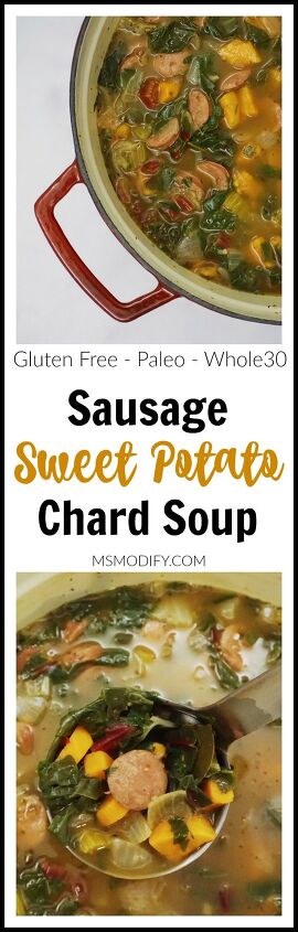 sausage sweet potato chard soup, Sausage Sweet Potato Chard Soup