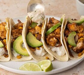 <b>Our dinner suggestion:</b> Salmon tacos with Greek yogurt sauce