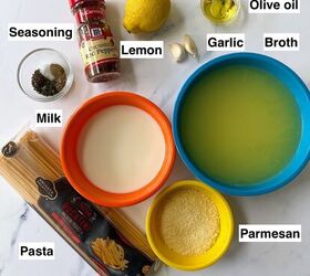 one pot lemon garlic pasta, ingredients lemon garlic pasta