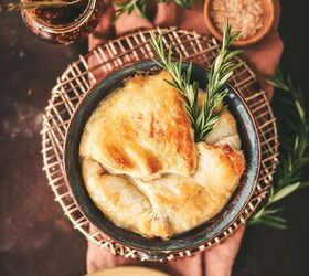 Easy Baked Brie With Fig Jam and Rosemary