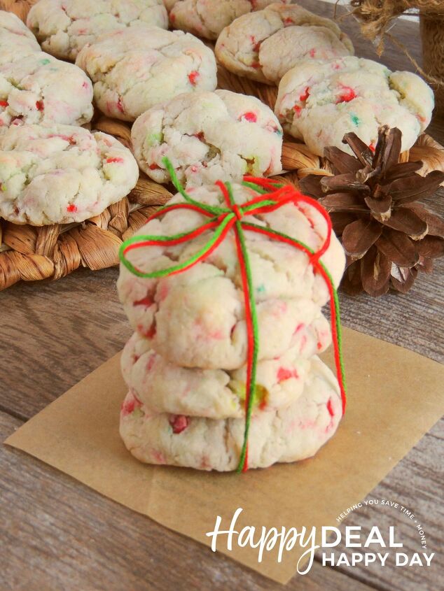 easy christmas butter cookies, Tied Cookie Stack Scaled