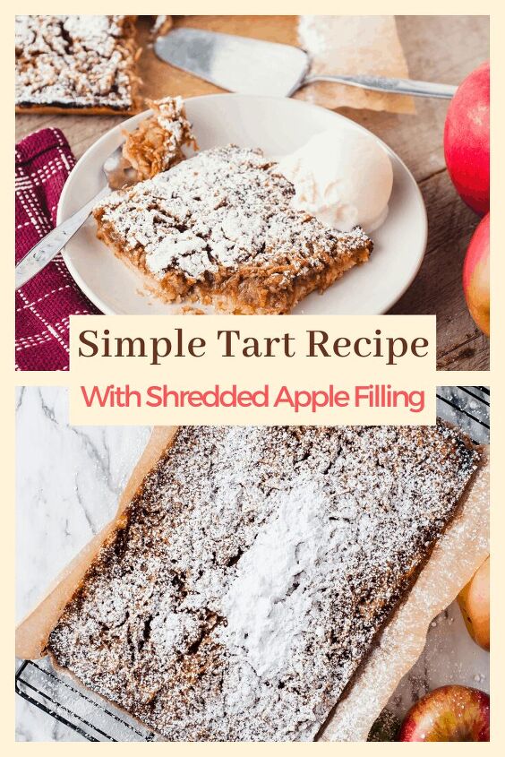 simple grated apple tart recipe, Simple Tart Recipe with Shredded Apple Filling