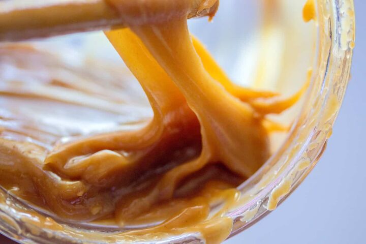 Caramel in a glass bowl
