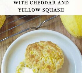 yellow squash cheddar cheese biscuit recipe, Biscuits with cheddar and yellow squash