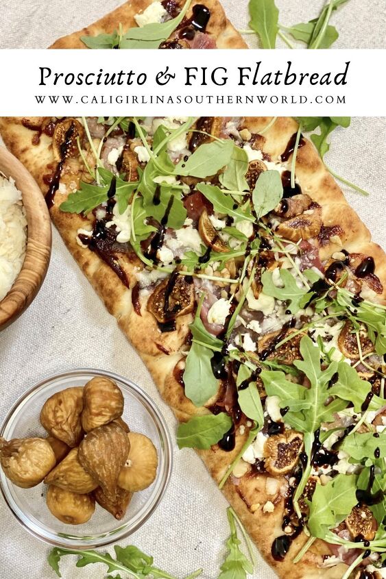 prosciutto and fig flatbread, Pinterest Pin for Prosciutto and Fig Flatbread