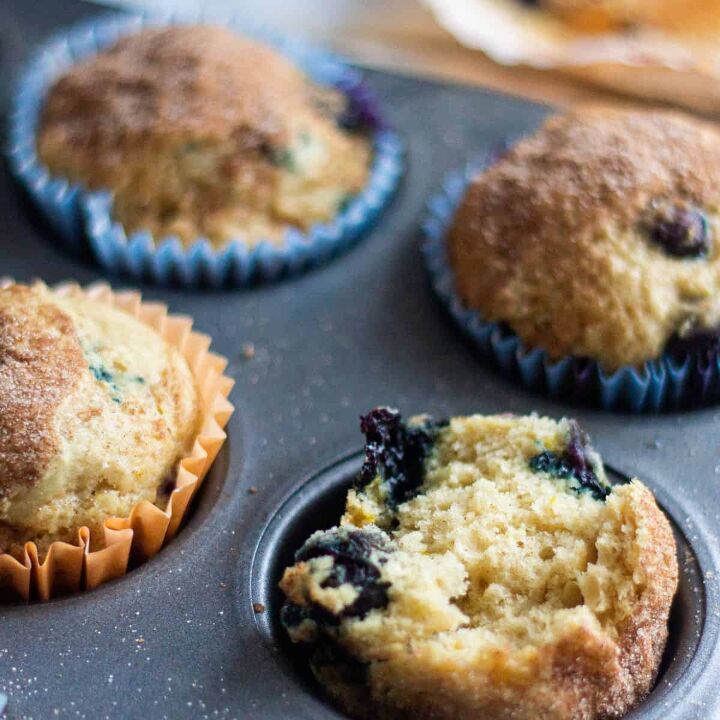 soft and fluffy vegan blueberry muffins, Easy Vegan Blueberry Muffins