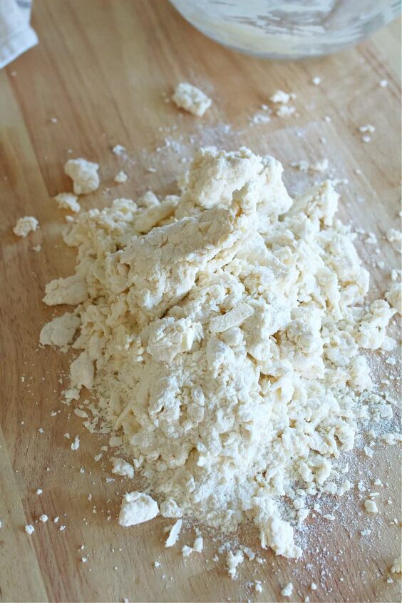 easy and quick biscuit recipe, Biscuit dough on the counter
