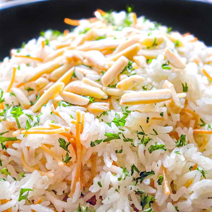 lebanese rice with vermicelli, Up close picture of rice