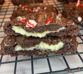 Chocolate Peppermint Cookies With Cheesecake Filling