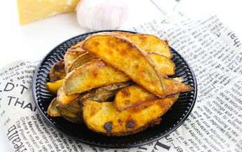 Baked Garlic Parmesan Potato Wedges Recipe