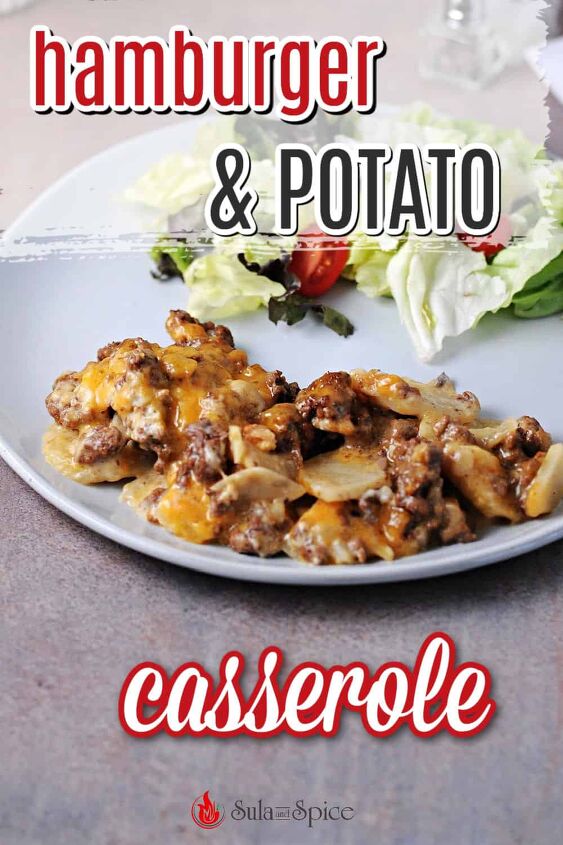 hamburger and potato casserole, pin for hamburger potato casserole