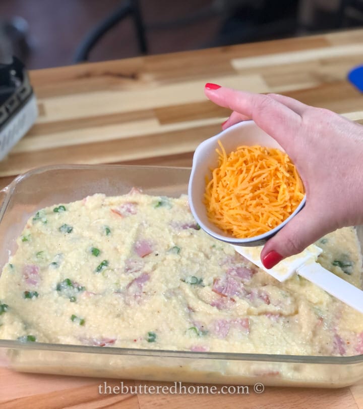 ham and cheese grits casserole