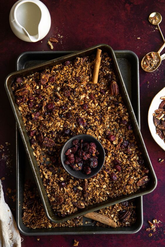 spiced chai holiday granola, This granola comes together in less than an hour