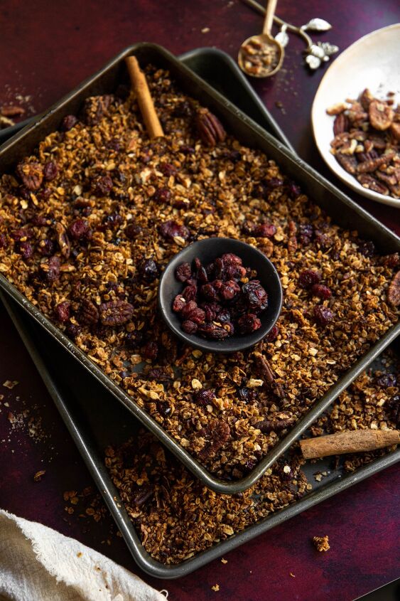 spiced chai holiday granola, Prep this granola on a Sunday for a week of yummy breakfasts