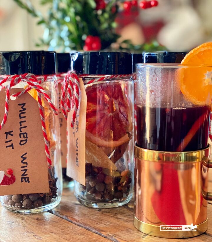 give the gift of mulled wine mix in a jar