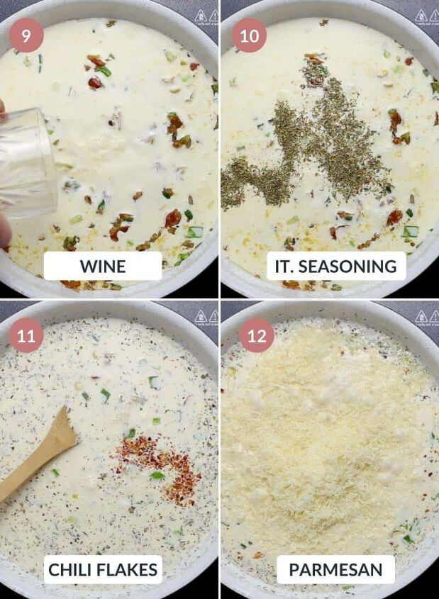 creamy chicken pasta in white wine sauce, Italian Chicken Pasta in Creamy White Wine Parmesan Sauce