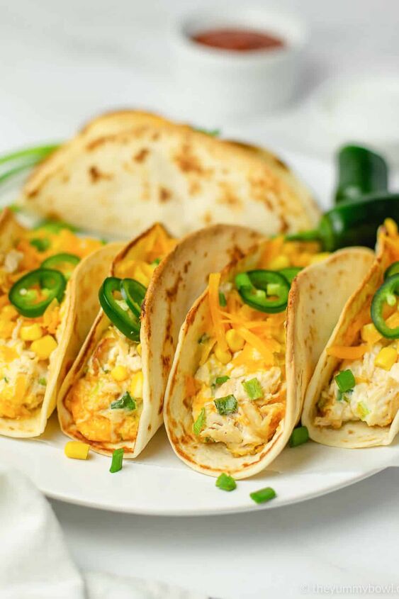 creamy chicken tacos