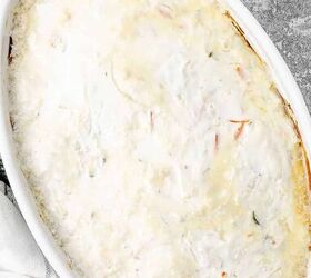 chicken zucchini casserole, Chicken Zucchini Casserole in a white oval baking dish process