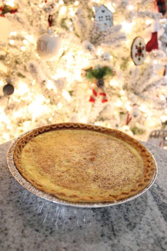 southern egg custard pie recipe, Creamy Egg Custard Pie