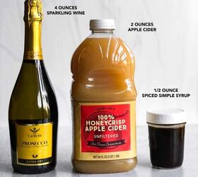 apple cider mimosa, Ingredients for an Apple Cider Mimosa