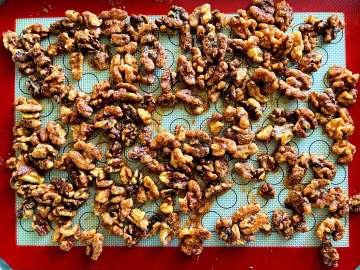 spiced maple walnuts