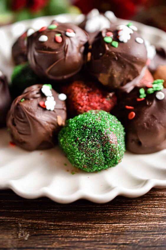 easy chocolate christmas truffles, The kids will love making these truffles with you