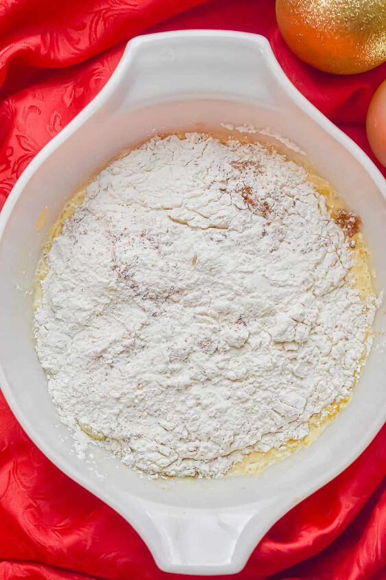 fluffy eggnog pancakes so easy, Use a wooden spoon or rubber spatula to mix the ingredients