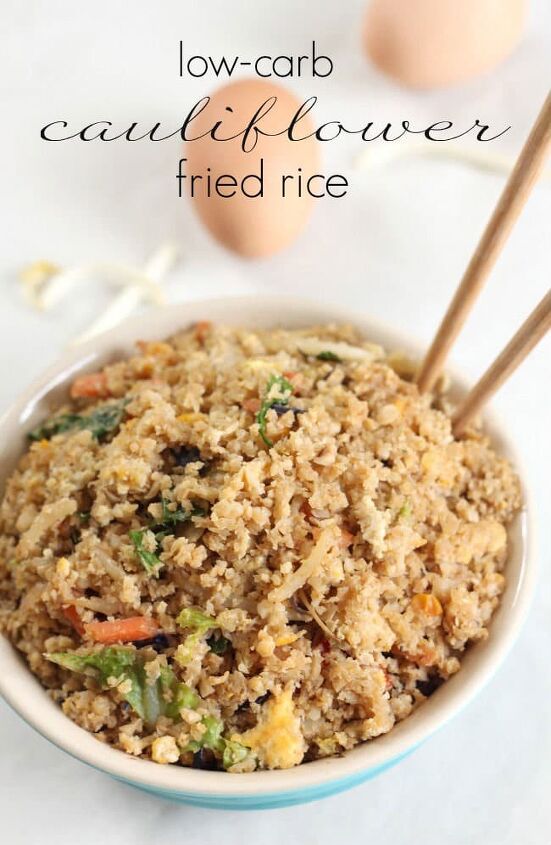 low carb cauliflower fried rice