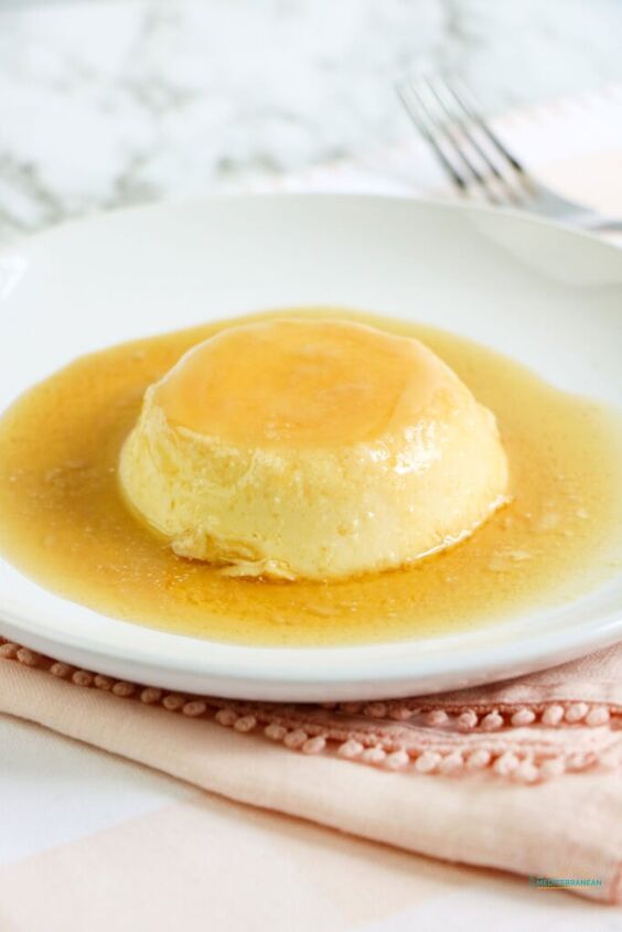 ricotta flan with maple syrup eat mediterranean food