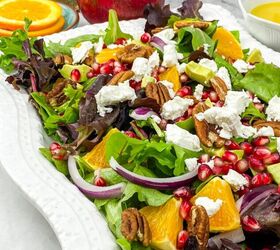 Easy Orange-Pomegranate Salad With Goat Cheese -Eat Mediterranean Food