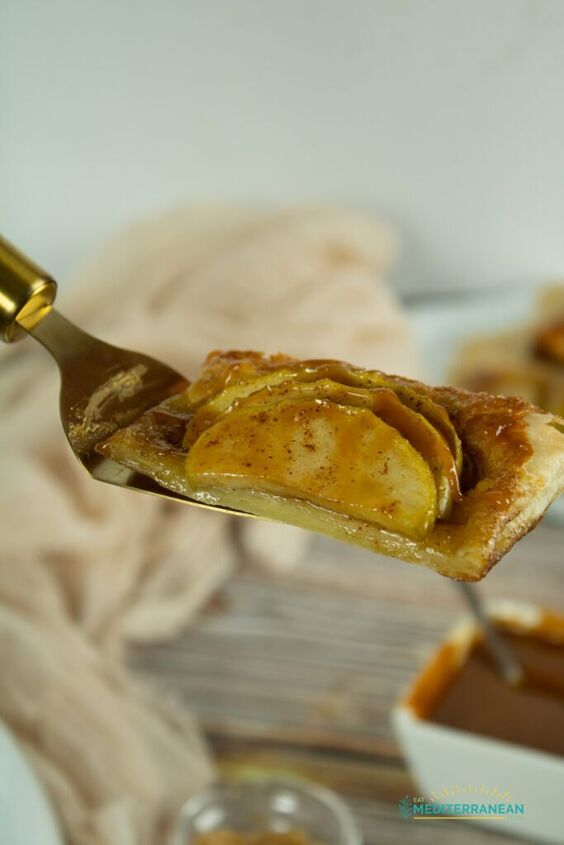 quick rustic puff pastry apple tart eat mediterranean food