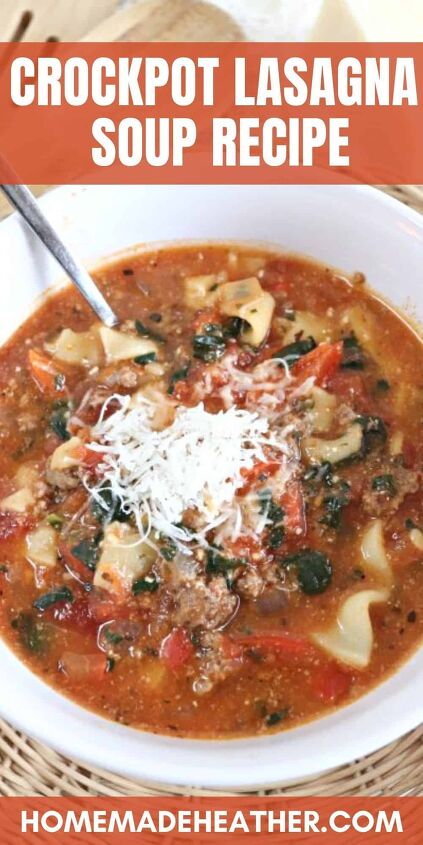 the best crockpot lasagna soup recipe, Crockpot Lasagna Soup Recipe